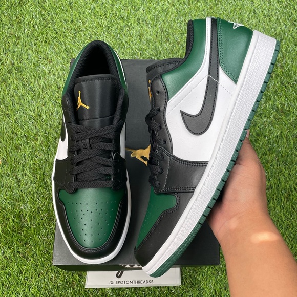 Air Jordan 1 Low Men ‘Green Toe’ - Picture 3 of 6